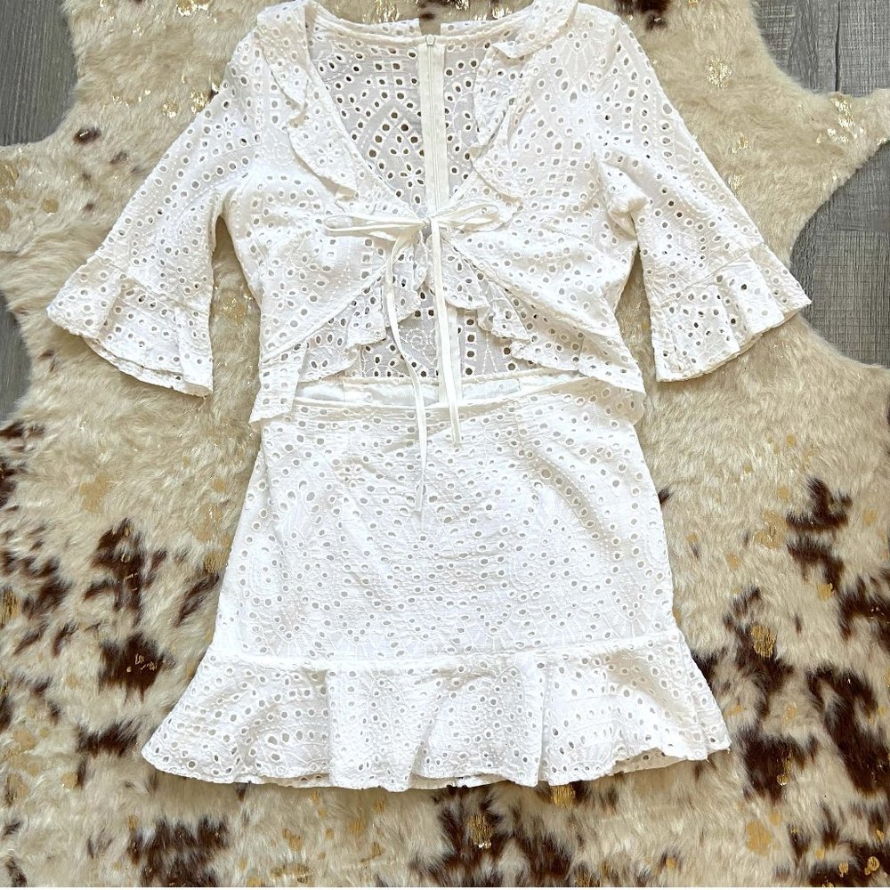 White Eyelet Dress